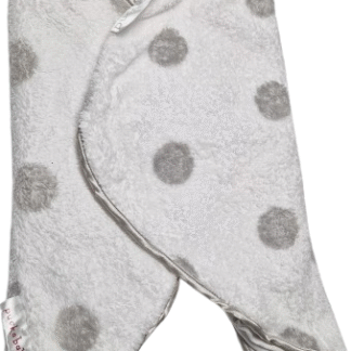 Puckababy omslagdeken badstof wit zilver