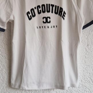 L - Co'Couture shirt wit grijs (1225ang1)