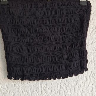 S/M - Stradivarius stretch topje zwart (1225ang2)