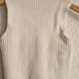 S - Zara rekbaar topje wit (1225ang2)