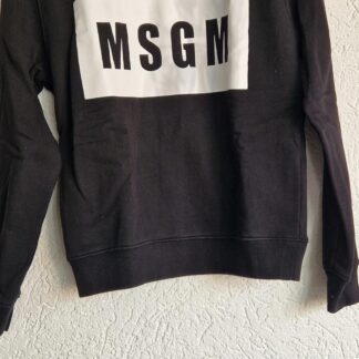 XS - MSGM sweater zwart witte print (1225ang2)