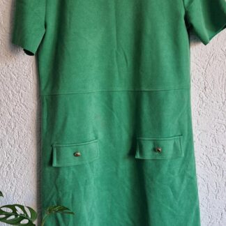 S - Zara groen jurkje klepjes (1225ang6)