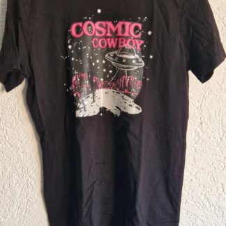 XS - Loavies shirt zwart cosmic cowboy (1225ang6)