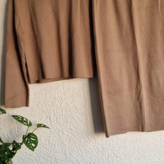 S - Zara set rok met truitje taupe (1225ang6)