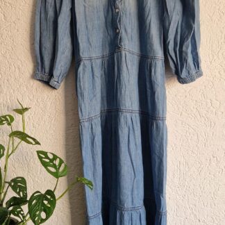 XS - BA&SH denim jurk met ceintuur (1225ang6)