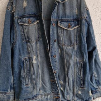 S - Zara jeansjas oversized (1225ang6)