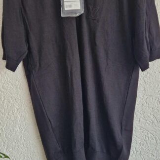 M - LV zwart truitje met kraag nieuw (1225ang6)