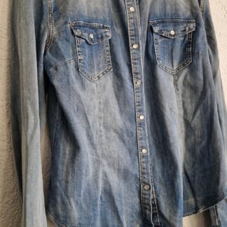 S - C&S jeansblouse stretch (1225ab)