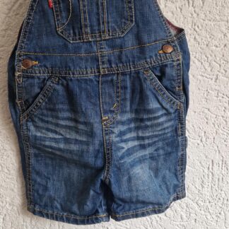 086 - Levi's tuinpak blauwe jeans (0126zutb)