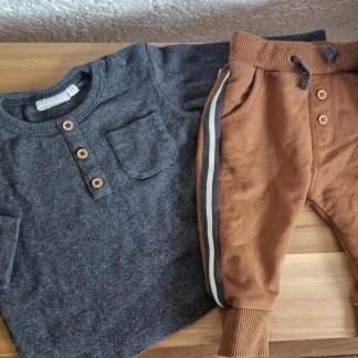 062 - Feetje setje grijs bruin (0126zutb)