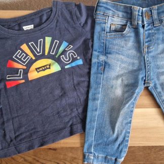 068 - Levi's shirt blauw met The Nev jeans (0126zutb)