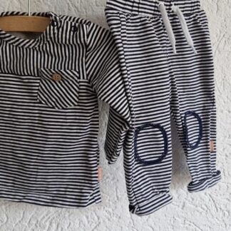 062 - Bess setje blauw wit (0126zutb)