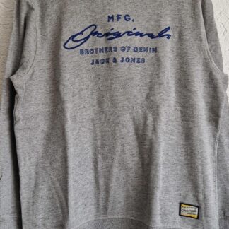 L - Jack & Jones hoodie grijs (0126ab)