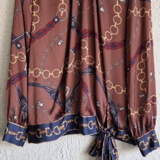 38 - Ana Alcazar blouse bruine print (0126ab)