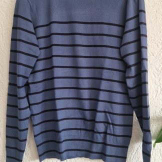 M - b.young trui blauw strepen (0126ab)