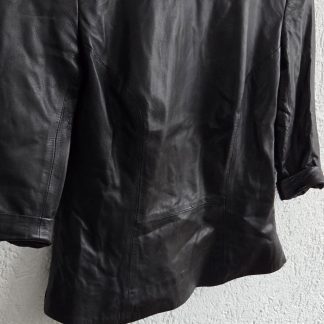 36 - Blacky Dress Berlin leren top met halve mouw (0126ed)