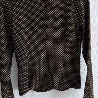 38 - ML Collections jasje zwart gouden dots (0126ed)