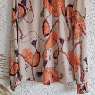 S - Sophia tuniek beige oranje (0226ab)