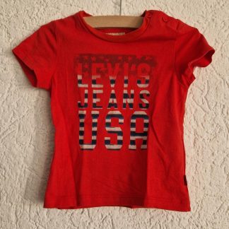 080 - Levi's rood shirt met print (0226zut)