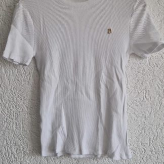 M - Zara shirtje wit basic collectie (0226re)