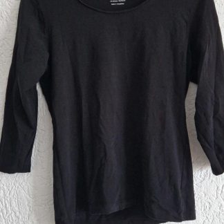 M - Zwarte top 3/4 mouw (0226re)