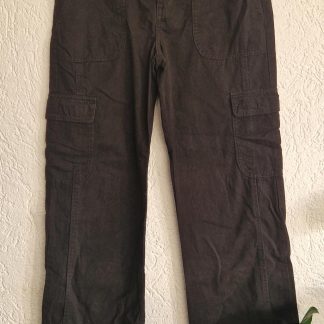 36 (38) - Pull & Bear zwarte broek cargo (0226re)