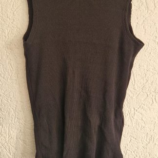 M - Jean Pascale zwart mouwloos topje (0226re)