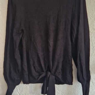 S ruim - Eksept trui zwart knoop (0226re)