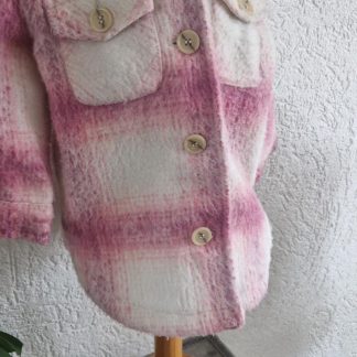 092 - Primark shacket roze ruit (0226el)