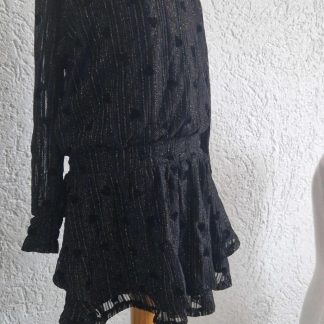 092 - Shoeby zwart goud jurkje (0226el)