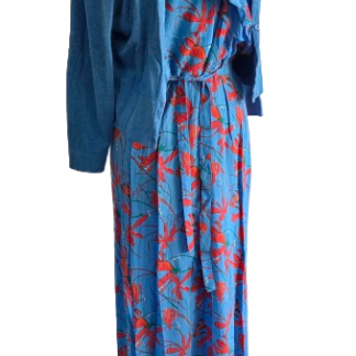 M - Zilch jurk met vest blauw (0226han)