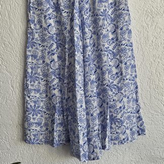 40 - Rainbow broek blauw wit bloemen (0226han)