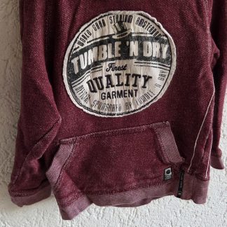 104 - Tumble 'n Dry hoodie rood (0226ut)