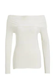 L - Anytime off-shoulder shirt roomwit nieuw (0226re)