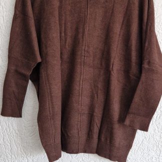 S - B.Young trui bruin halve mouw (0326ab)