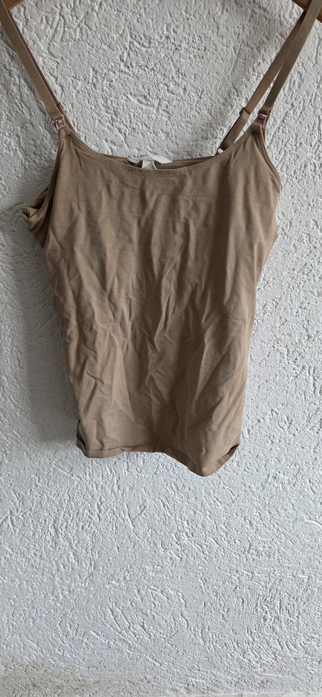 M – H&M mama lichtbruine voedingstop (0326zut)