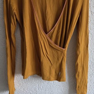 L - Scotch & Soda classics overslagshirt oker (0326zut)