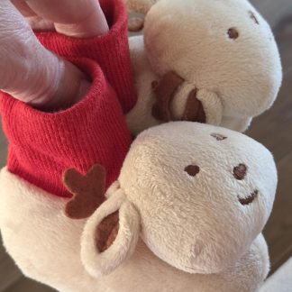 Kerstslofjes 10 cm zooltje (0326ut)