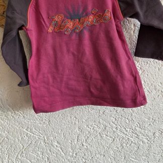 068 - Noppies shirtje roze print (0326ut)