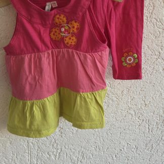 074 - Losanbaby setje roze lime (0326ut)