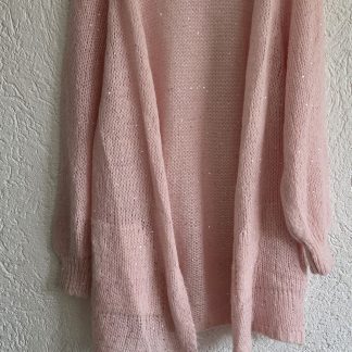 M/L - Made In Italy mooi roze vest (0326ab)