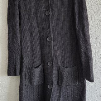 S - Studio Anneloes lang vest antraciet (0326ab)