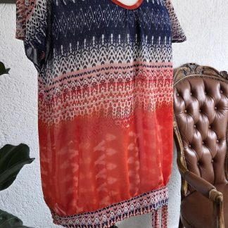 40 - Norah tuniek rood blauw roze (0326kh)