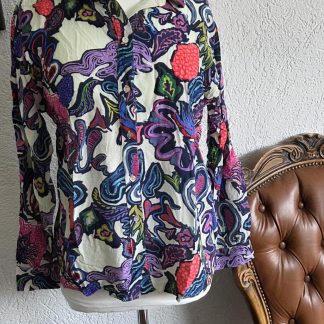 38 - Pom Amsterdam blouse print (0326kh)