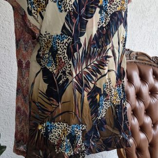XL - So Soire tuniek blouse print (0326kh)