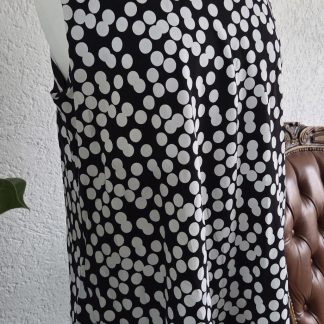 XXL - Tuniek zwart wit stip/streep (0326kh)