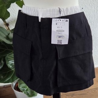 XS - Bershka rokje zwart nieuw (0326did)