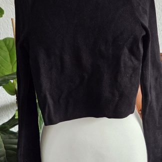 XS ipv S - Zara trui zwart ronde hals (0326did)