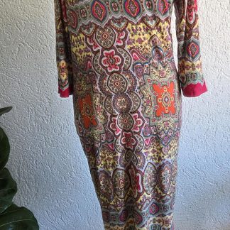 L - In Shape jurk kleurige print (0326did)