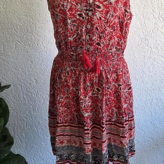 M - Cotton Club rood jurkje (0326did)